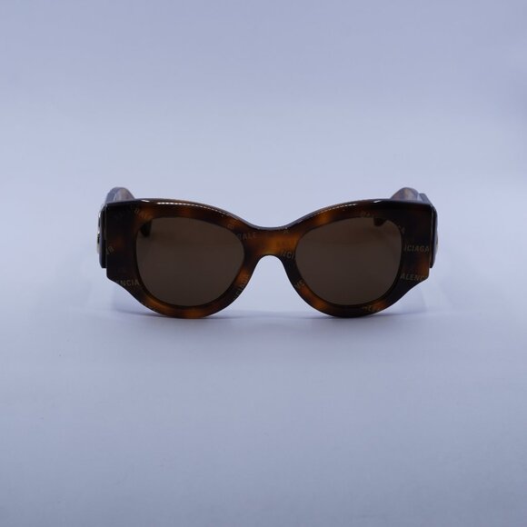 🕶️ New Balenciaga BB0070S 007 Sunglasses - Havana Frame, Brown Lenses - Picture 3 of 12